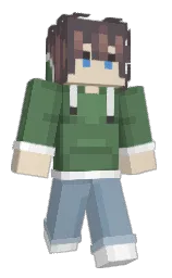 MCGamerWyatt's Minecraft skin wearing the Migrator cape