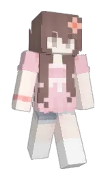 BtwMey's Minecraft skin wearing the Purple Heart cape