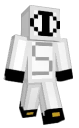 mercury and white Minecraft skin — Classic model