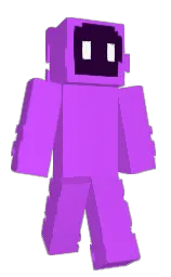 heliotrope and black Minecraft skin — Classic model