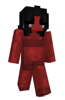 Front of cowcatperson's skin