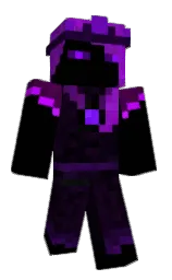alabaster and black Minecraft skin — Classic model — first worn by TsubakiFlowers
