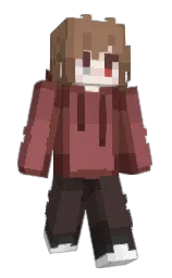 queerbeatle's Minecraft skin wearing the Pan cape
