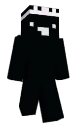 black pearl and blue charcoal Minecraft skin — Slim model