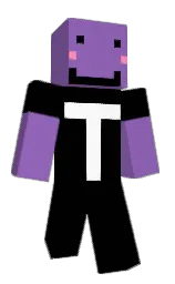 black and wisteria Minecraft skin — Classic model — first worn by ahsiat