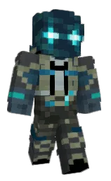 LOKI_8's Minecraft skin wearing the Menace cape