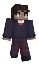 steel gray and blackcurrant Minecraft skin — Classic model