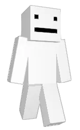 white and sandal Minecraft skin — Classic model