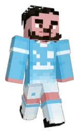 sky blue and tonys pink Minecraft skin — Classic model — first worn by REvanGER