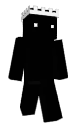 black and cod gray Minecraft skin — Classic model
