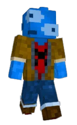 science blue and azure radiance Minecraft skin — Slim model — first worn by lilphil333