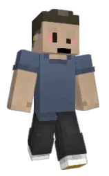 river bed and blue bayoux Minecraft skin — Slim model