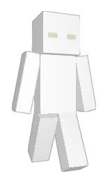 white and white rock Minecraft skin — Classic model — first worn by SpyderZy
