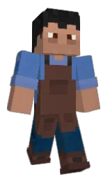Guacamine's Minecraft skin wearing the Moonlight Trail cape