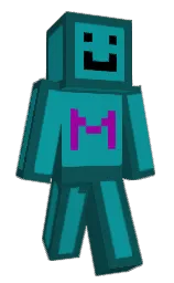 deep sea green and blue chill Minecraft skin — Classic model — first worn by Hacker9876