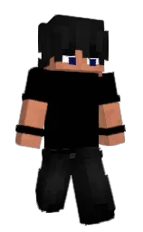 black and antique brass Minecraft skin — Slim model