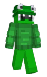 black and forest green Minecraft skin — Classic model