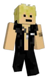 black and gold sand Minecraft skin — Classic model — first worn by Nanoth