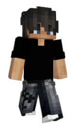black and zeus Minecraft skin — Slim model