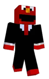 black and guardsman red Minecraft skin — Classic model