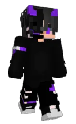cod gray and black Minecraft skin — Classic model — first worn by PznnnFPS