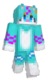 electric violet and viking Minecraft skin — Classic model — first worn by FFFF_KM