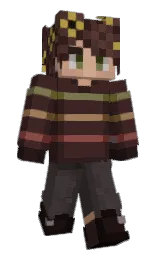 english walnut and cocoa brown Minecraft skin — Slim model