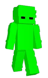green and black Minecraft skin — Slim model