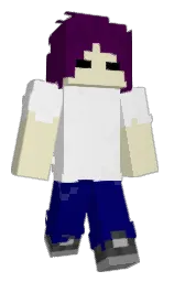 m_meki's Minecraft skin wearing the Purple Heart cape