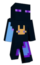 blue charcoal and golden grass Minecraft skin — Classic model — first worn by McChris007