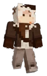 wood bark and parchment Minecraft skin — Classic model — first worn by SANDORAmix