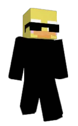 black and confetti Minecraft skin — Slim model