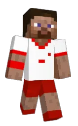 Rozgrzewka's Minecraft skin wearing the Menace cape