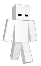 white and black white Minecraft skin — Classic model