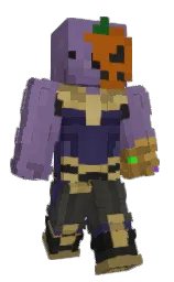 rum and yellow metal Minecraft skin — Slim model
