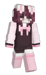 carousel pink and coffee bean Minecraft skin — Slim model