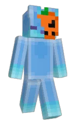 cornflower blue and cornflower Minecraft skin — Slim model — first worn by HMB_Nobaas
