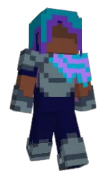 violet and oxford blue Minecraft skin — Classic model
