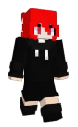 woodsmoke and red Minecraft skin — Slim model