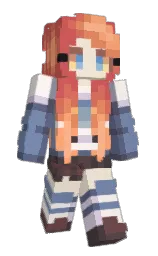 chestnut rose and wild blue yonder Minecraft skin — Slim model — first worn by Craiphonee