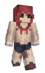 apple blossom and cameo Minecraft skin — Slim model — first worn by Lzvz