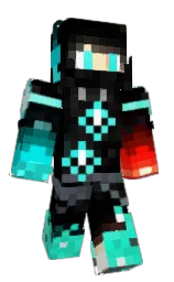 black and egg white Minecraft skin — Classic model