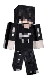 black and shark Minecraft skin — Classic model