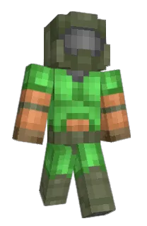 Front of Dimonist's skin