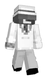 white and alto Minecraft skin — Slim model — first worn by TRCKLY
