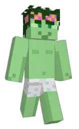 feijoa and palm leaf Minecraft skin — Classic model