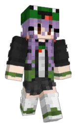 lavender purple and cinderella Minecraft skin — Slim model — first worn by xoFroggyPop