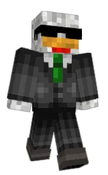 GoatedRemy's Minecraft skin wearing the Twisted cape