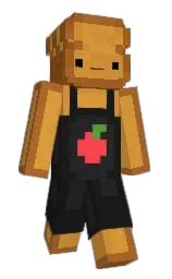 Gluten's Minecraft skin wearing the Crafter cape