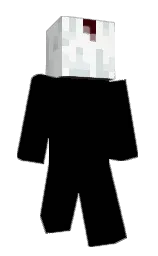 white and geyser Minecraft skin — Classic model — first worn by Maledict_YT
